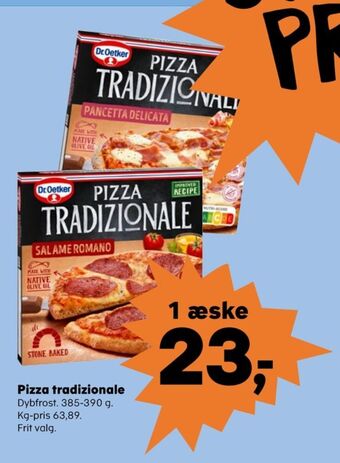 Kvickly Tradizionale pizza tilbud