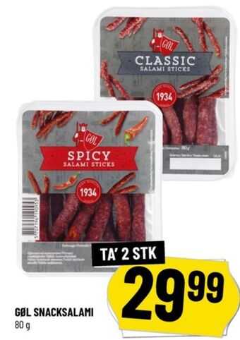 Løvbjerg Gøl salami sticks spicy tilbud