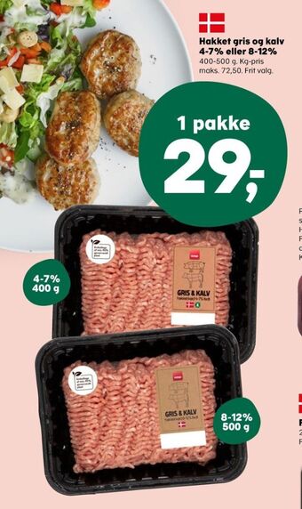 SuperBrugsen Coop hakket kalv og grisekød tilbud