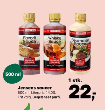 SuperBrugsen Jensens køkken sauce flydende tilbud