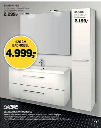 XL-BYG Scanbad spejl tilbud