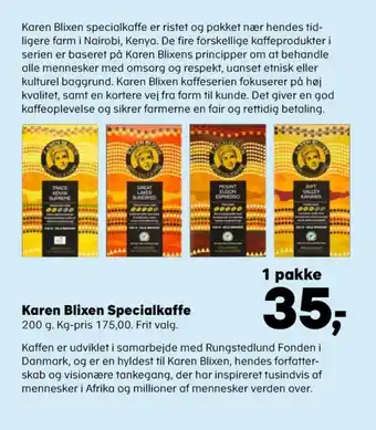 Karen blixen kaffebønner - hele