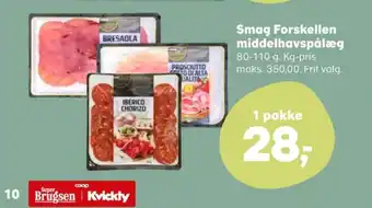Smag forskellen bresaola