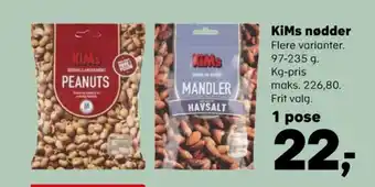 SuperBrugsen Kims mandler tilbud
