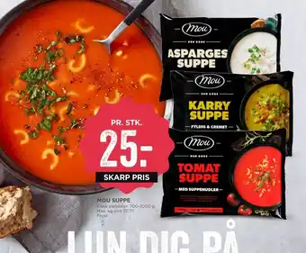 MENY Mou aspargessuppe tilbud
