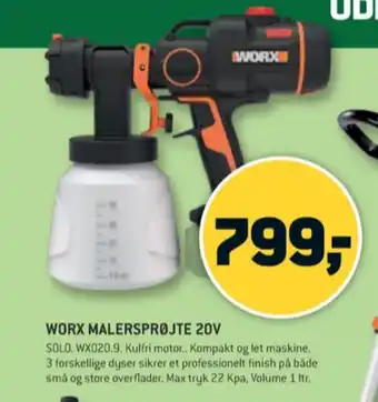 XL-BYG Worx professional malersprøjte tilbud