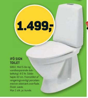 XL-BYG Ifö toilet tilbud