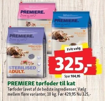 Maxi Zoo Premiere tørfoder til kat tilbud