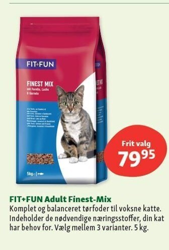 Maxi Zoo Fit+fun adult finest-mix tilbud