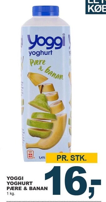 Let-Køb Yoggi yoghurt pære & banan tilbud