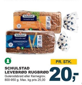 Let-Køb Schulstad levebrød rugbrød tilbud