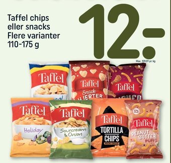 REMA 1000 Taffel Chips Eller Snacks tilbud