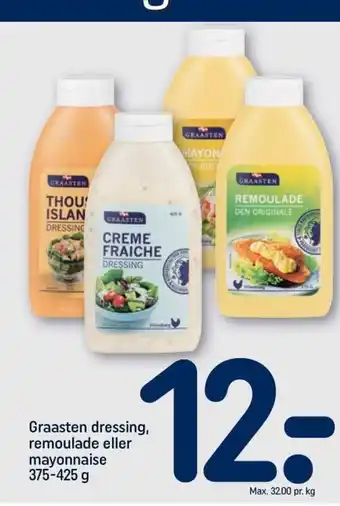 REMA 1000 Graasten Dressing, Remoulade eller Mayonnaise 375-425g tilbud