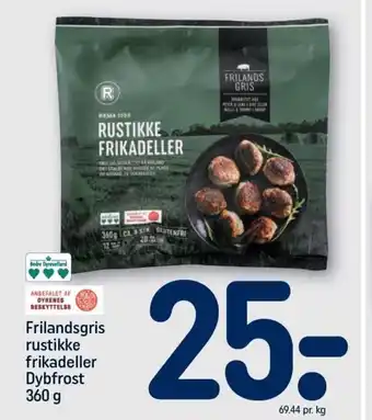 REMA 1000 Frilandsgris Rustikke Frikadeller Dybfrost 360g tilbud