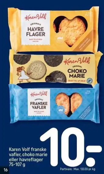 REMA 1000 Karen Volf Franske Vafler tilbud