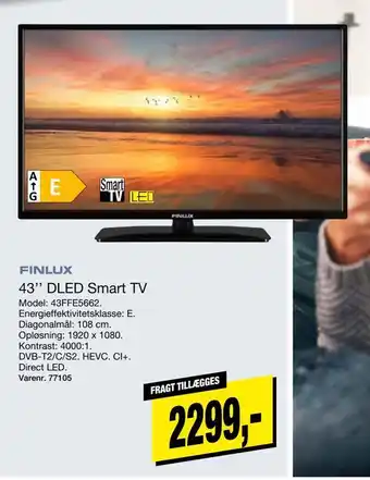 Harald Nyborg Finlux 43ffe5662 43'' dled smart tv tilbud