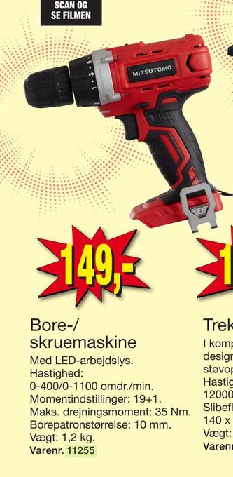Harald Nyborg Bore-/ skruemaskine tilbud