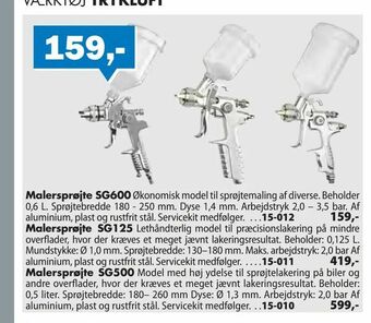 Biltema Malersprøjte SG500 tilbud