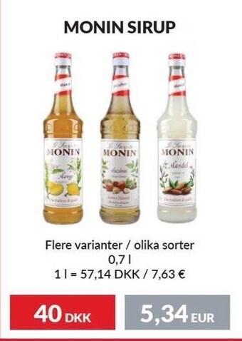 Monin sirup
