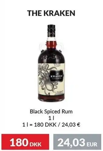 The kraken black spiced rum