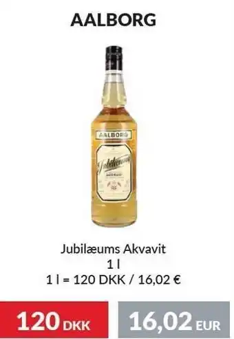 Nielsen's Discount Aalborg jubilæums akvavit tilbud