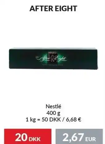 Nielsen's Discount After eight nestlé tilbud