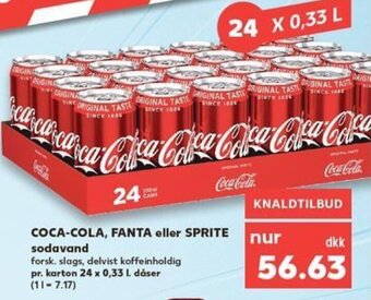 Kaufland DE Coca-Cola , Fanta eller Sprite Sodavand tilbud