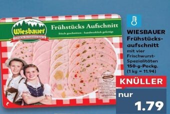 Kaufland DE Wiesbauer Frühstücks Aufschnitt tilbud