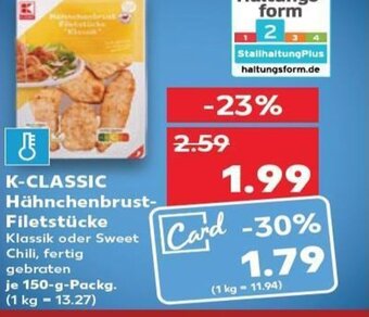 Kaufland K-Classic Hähnchenbrust-Filetstücke tilbud