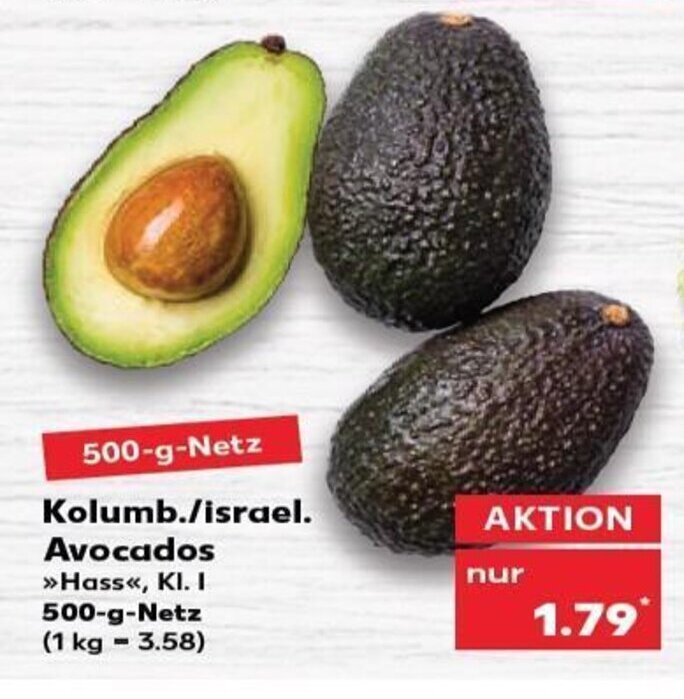 Kolumb./ Israel. Avocados tilbud hos Kaufland