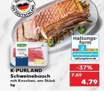 Kaufland K-Purland Schweinebauch tilbud