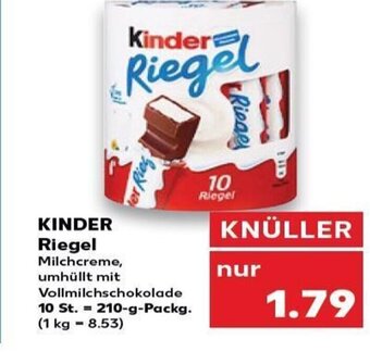 Kaufland Kinder Riegel tilbud