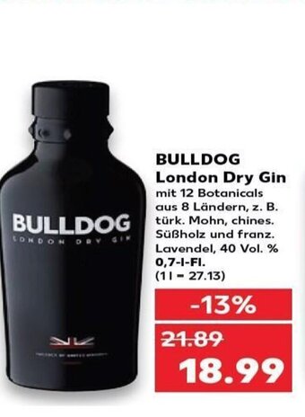 Kaufland DE Bulldog London Dry Gin tilbud