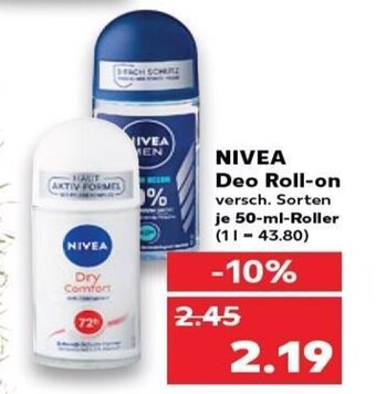 Kaufland DE Nivea Deo-Roll-On tilbud
