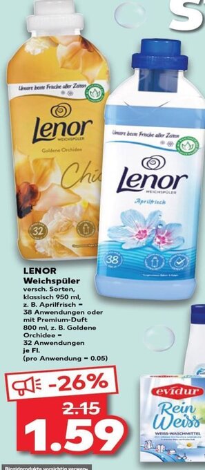 Kaufland DE Lenor Weichspüler tilbud
