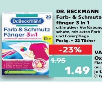 Kaufland Dr. Beckmann Farb-& Schmutzfänger 3 in 1 tilbud