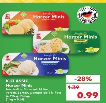 Kaufland K-Classic Harzer Minis tilbud