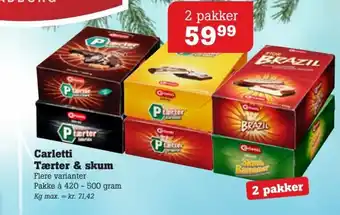 Poetzsch Padborg Carletti Tærter & Skum tilbud