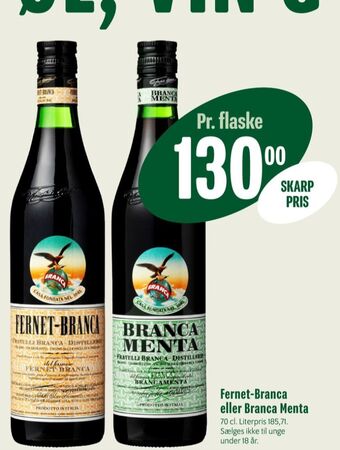Min Købmand Fernet branca bitter tilbud