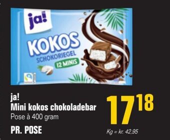 Poetzsch Padborg Ja! Mini Kokos Chokoladebar tilbud