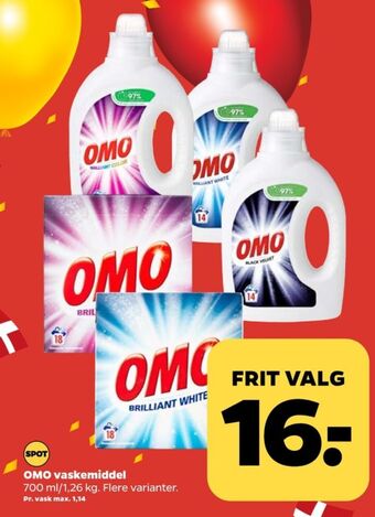 Netto Omo vaskemiddel-flydende tilbud