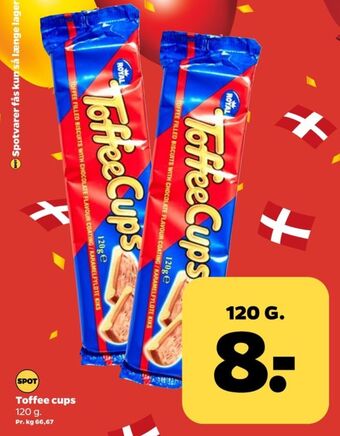 Netto Toffee cups kiks tilbud