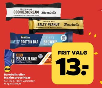 Netto Barebells energibar tilbud