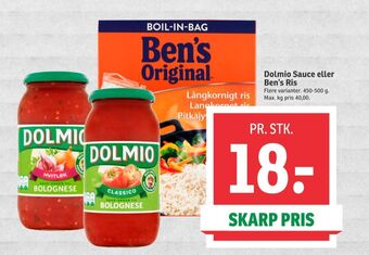 SPAR Dolmio sauce flydende tilbud