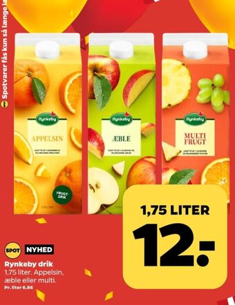 Netto Rynkeby frugtdrik appelsin tilbud