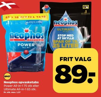 Netto Neophos maskinopvask-tabs tilbud