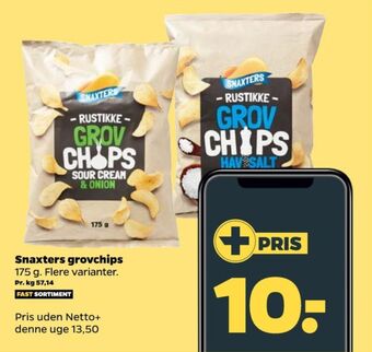 Netto Snaxters chips tilbud
