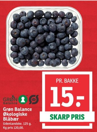 SPAR Grøn balance blåbær tilbud