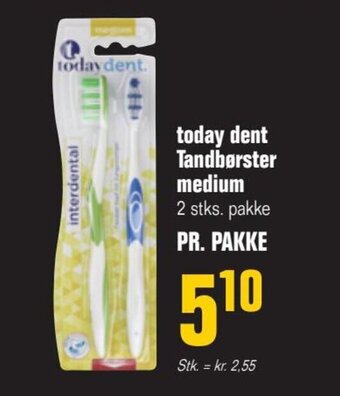 Poetzsch Padborg Today Dent Tandbørster Medium tilbud