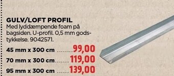 Gulv/loft profil